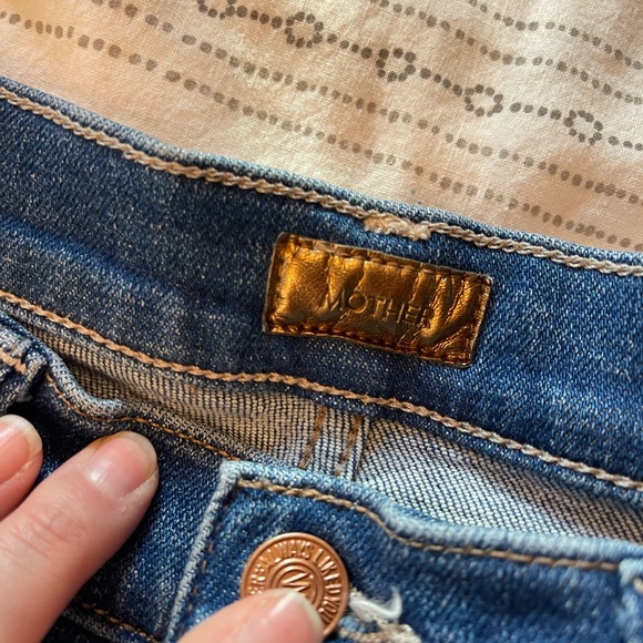 MOTHER Dark Blue Flare Jeans - Picture 4 of 9